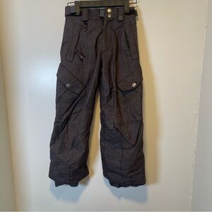 686 snow pants Charcoal Pants youth size small‎